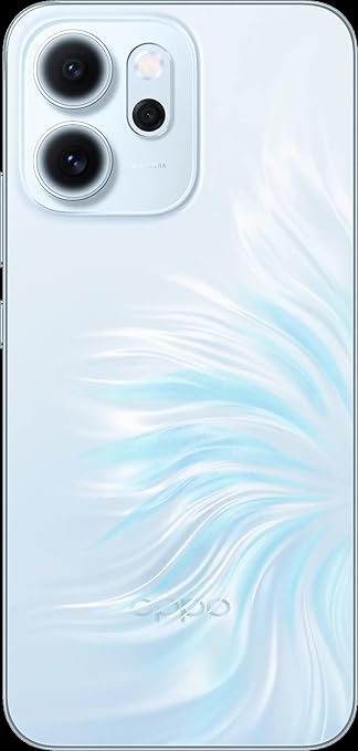 موبايل أوبو رينو 14F شبكة الجيل الخامس 5G رام 12GB روم 256GB، لون أوبال بلو