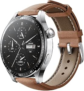 ساعة ذكية JR-FC2 برو من سلسلة كلاسيك مع خاصية الرد وإجراء المكالمات بتصميم أنيق مع ميزة الاتصال بالبلوتوث وتتبع الصحة من جوي رووم، رمادي غامق (سبيس جراي)